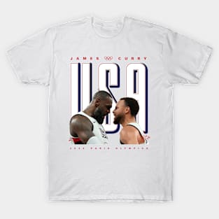 Lebron James x Steph Curry USA T-Shirt